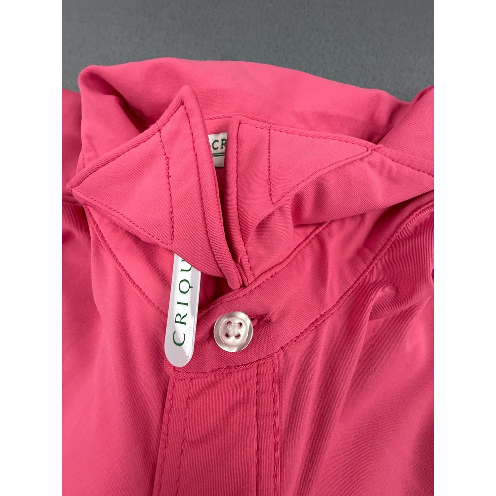 Criquet Polo Shirt Mens Large Pink Performance Player Recycled Stretch Golf - Picture 6 of 9